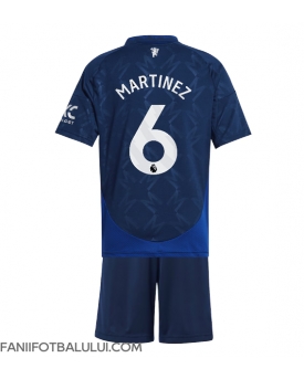 Manchester United Lisandro Martinez #6 Echipament de Fotbal Replică 2024-25 Copii Deplasare (+ Șorturi)